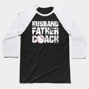 Husband Father Coach Softball Baseball Dad Baseball T-Shirt